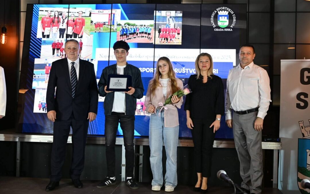 U ORGANIZACIJI GRADA SISKA I ZAJEDNICE SPORTSKIH UDRUGA GRADA SISKA URUČENA SU PRIZNANJA NAJBOLJIM SISAČKIM SPORTAŠIMA