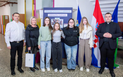 NAŠA ŠKOLA BILA JE DOMAĆIN ŽUPANIJSKOG NATJECANJA IZ VJERONAUKA ZA UČENIKE OSNOVNIH I SREDNJIH ŠKOLA S PODRUČJA SISAČKE BISKUPIJE