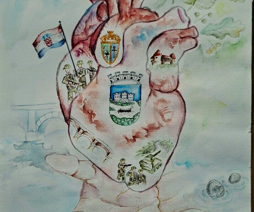 LIKOVNI RAD EMME BOROVAC OSVOJIO JE PRVO MJESTO NA TEMU „DAJEM TI SRCE GRADE MOJ“